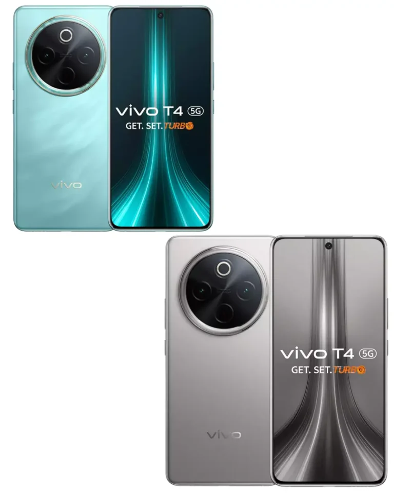 Vivo T4 5G Color Options Emerald Blaze and Phantom Grey