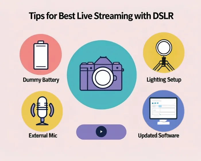 Tips for Best Live Streaming Experience with a DSLR