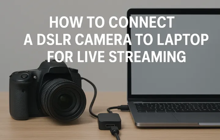 How to Connect Your DSLR Camera to a Laptop for Live Streaming