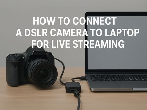 How to Connect Your DSLR Camera to a Laptop for Live Streaming